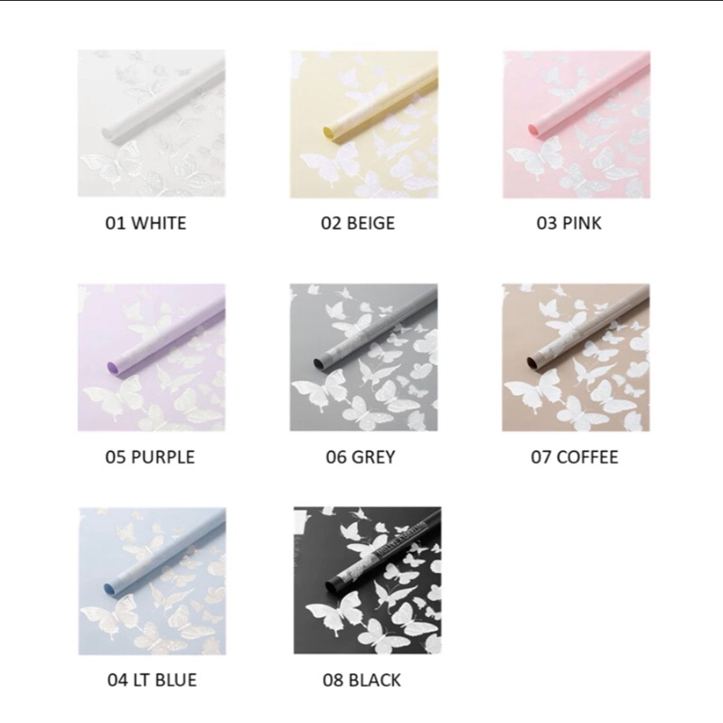 

Ralagift - BUTTERFLY CELLOPHANE MOTIF KUPU KUPU ECER LEMBARAN KERTAS BUKET BUNGA WRAPPING PAPER