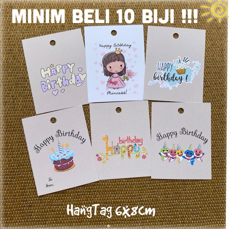 

1(satu) hangtag happy birthday kotak / tag ulang tahun (ada 2 size)