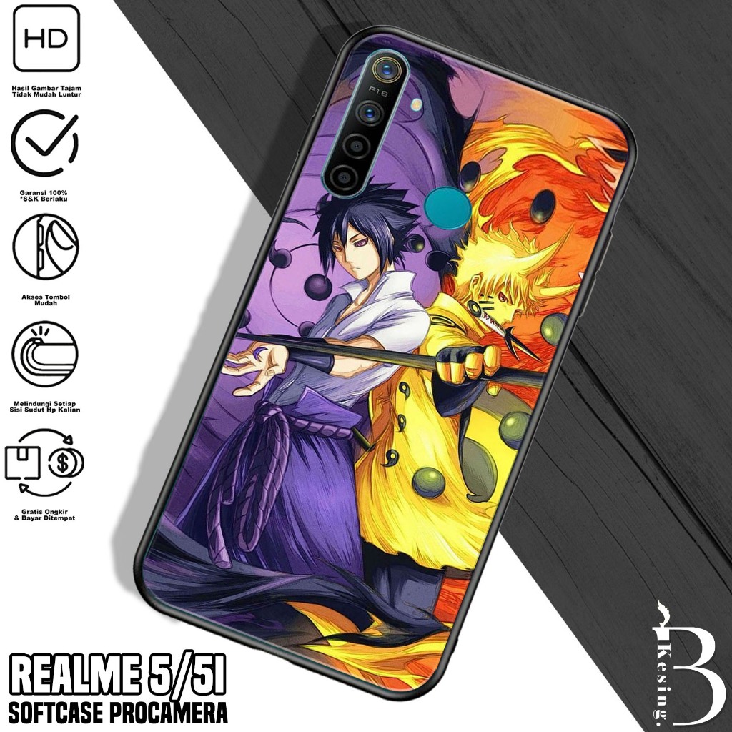 Case Realme 5 / 5i - Casing Hp Realme 5i / 5 Motif Anime NRT - Silikon Hp Realme 5i - Kesing Hp Real
