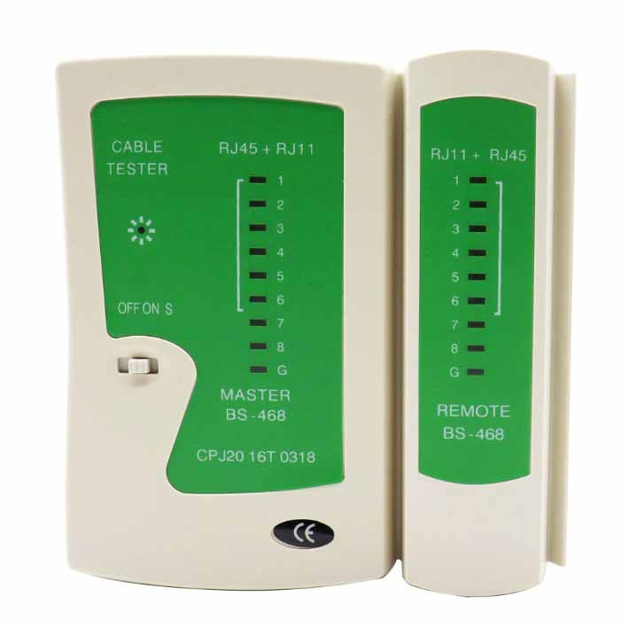 Network Kabel Tester / Lan Tester RJ45 / Alat Penguji Kabel Lan RJ45 Telepon Tester Rj11 Lan Tester
