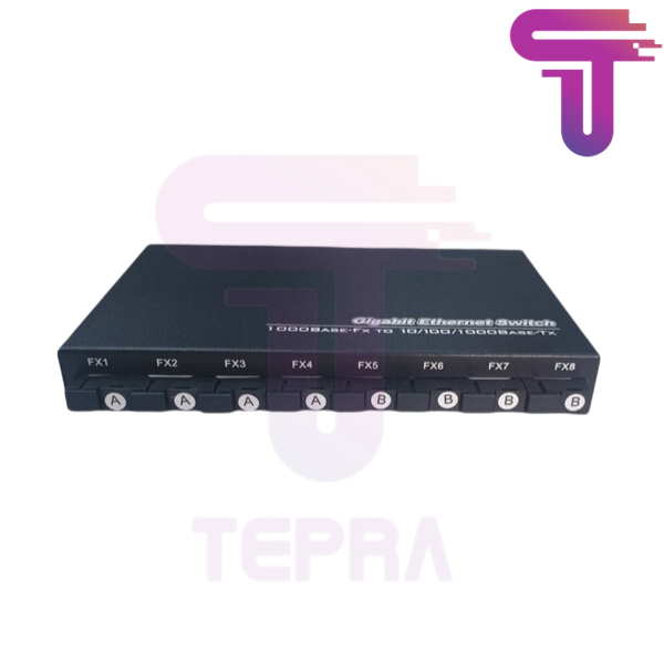 Media Converter 8 Port FO 2 Port Gigabit LAN/ 8 FO 2 Gigabit LAN