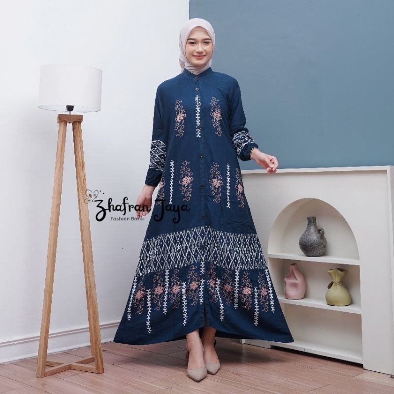 Gamis Twill Malaman Ori All Size Ld 115cm - Gamis Twill Malaman Pekalongan