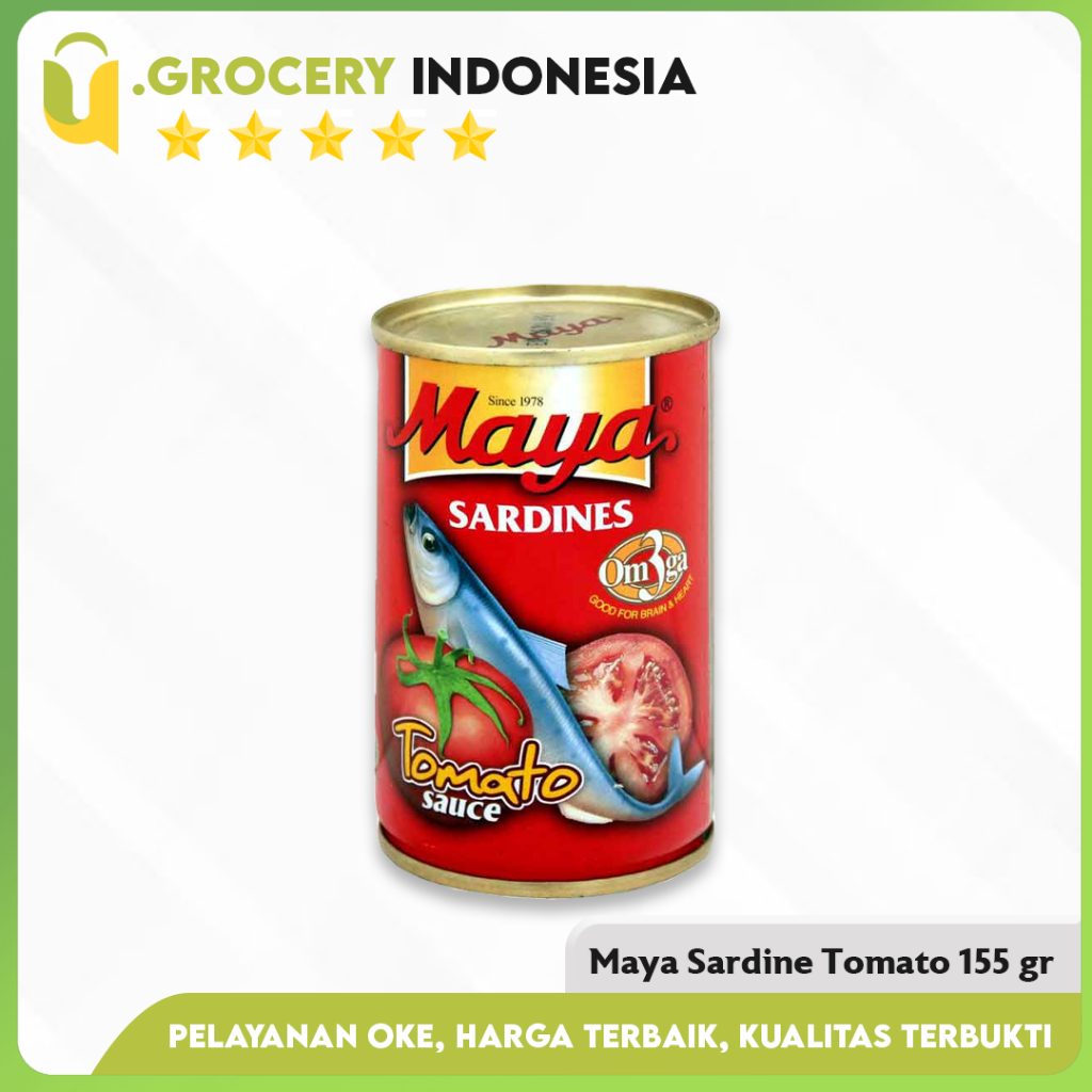 

Maya Sardines Tomat 155gr