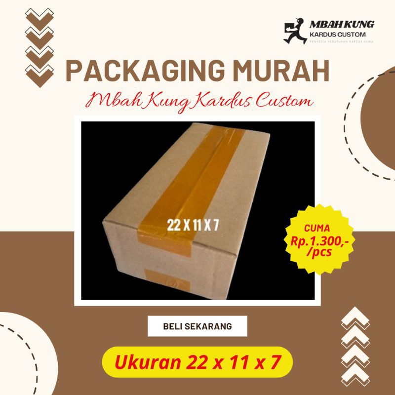 

Kardus Packaging Ukuran 22 x 11 x 7
