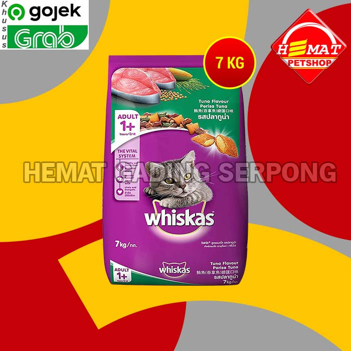 Whiskas Tuna Adult 7 Kg Makanan Kucing / whiskas tuna 7kg / whiskas karungan / whiskas promo