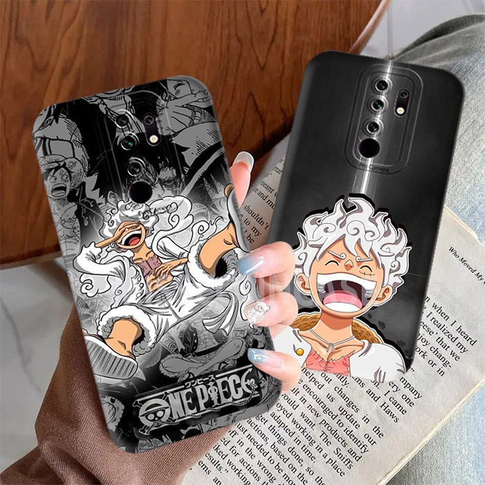 Case Redmi 9 Redmi Note 8 Pro Motif Anime One Piece Gear 5 Black Aesthetic Casing Hp Anime Kesing Hp