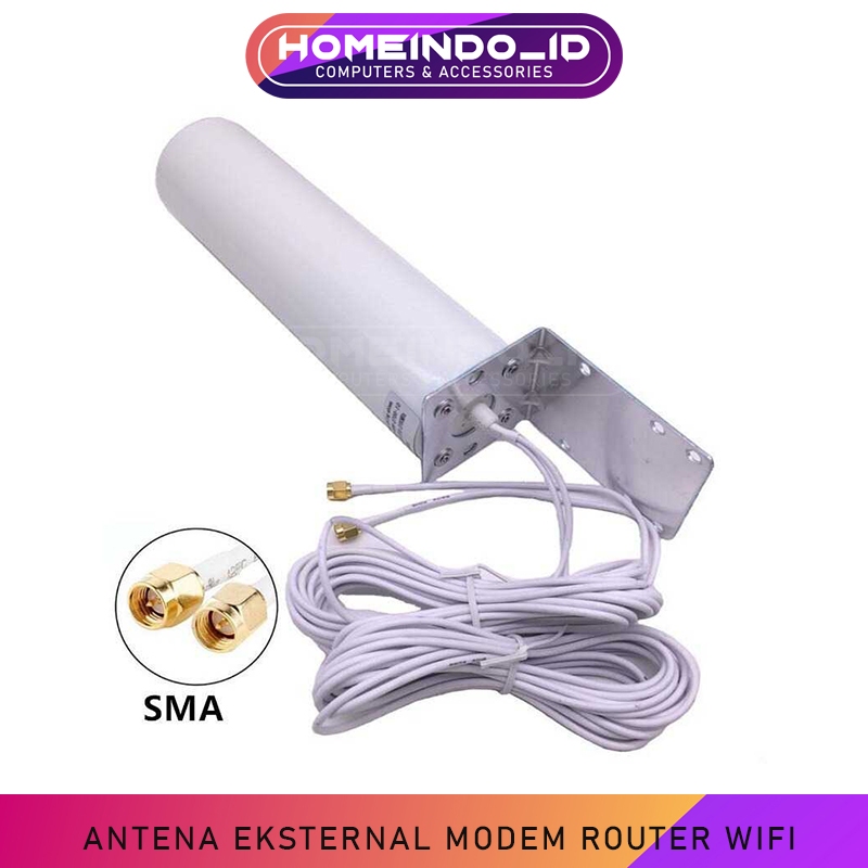 Antena Eksternal Modem Router WiFi 3G 4G LTE 12dBi Konektor SMA