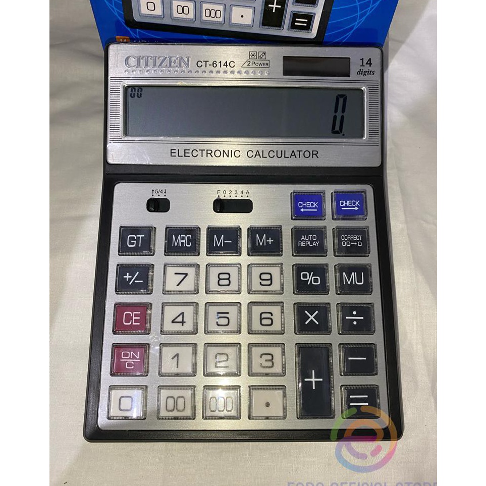 

Kalkulator Citizen CT614C 14 Digit Kalkulator Besar m X8G8