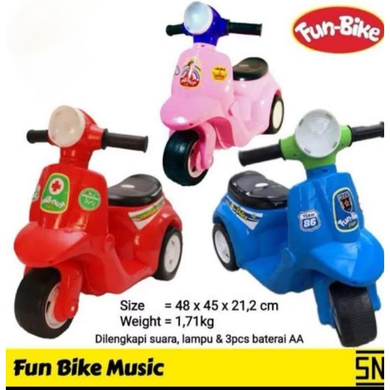 Vespa Duduk Anak Murah Funbike Musik