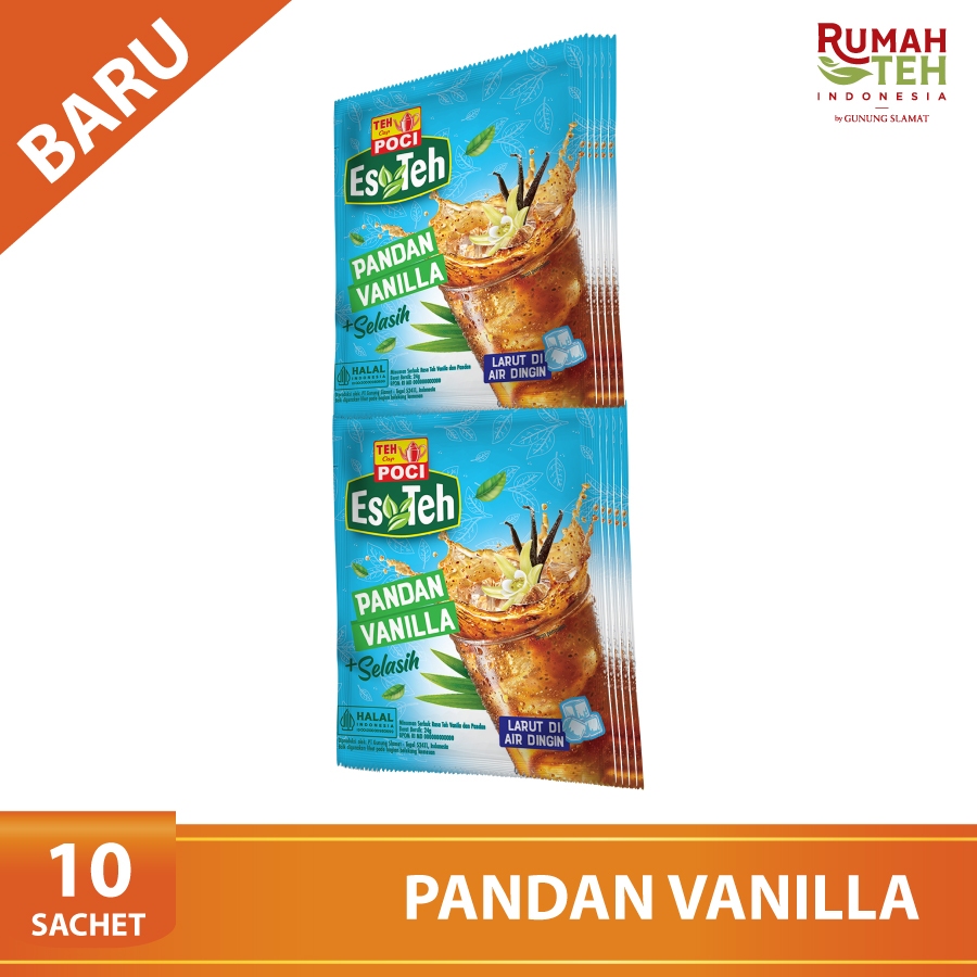 READY Instant Powder Es Teh Poci Teh Pandan Vanilla Selasih