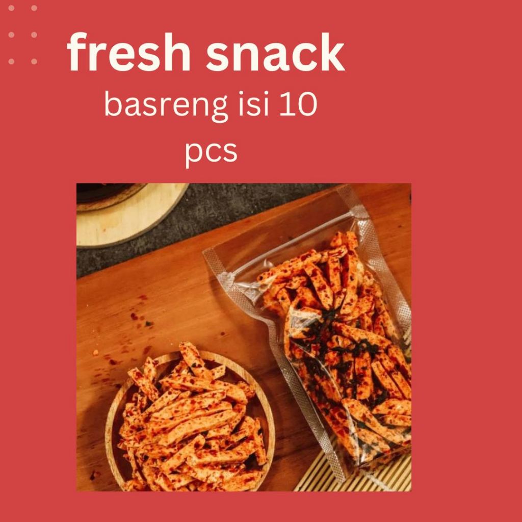 

basreng pedas daun jeruk | kemasan kecil 100 gr | isi 10 pcs