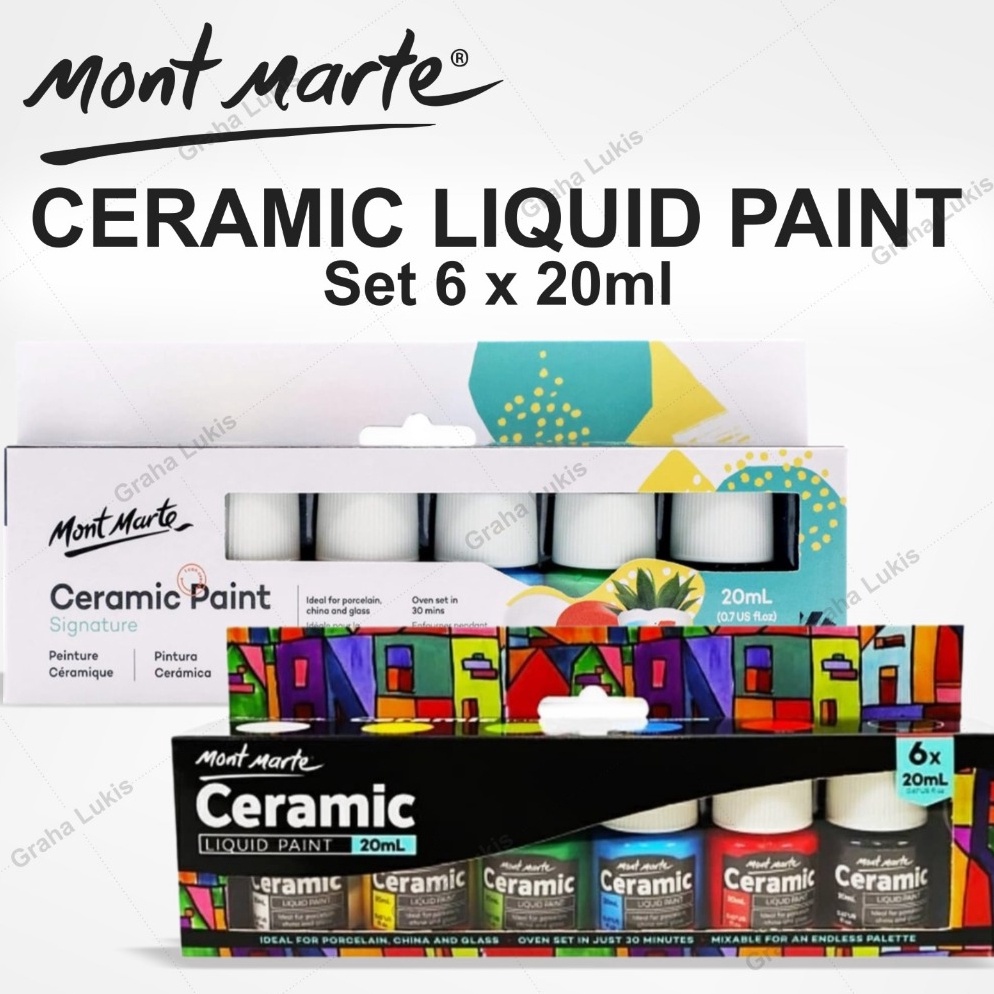 

Mont Marte Ceramic Liquid Paint Set 6 x 2ml e V5S3