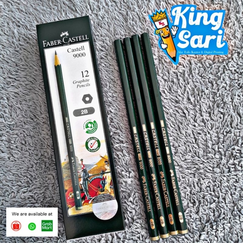 

PENSIL FABER CASTEL/PENSIL FABER CASTELL 2B/PENSIL FABER CASTELL 3B/PENSIL FABER CASTELL 4B, PENSIL HITAM/PENSIL TEBAL/PENSIL SEKOLAH/PENSIL ANAK/FABER CASTELL