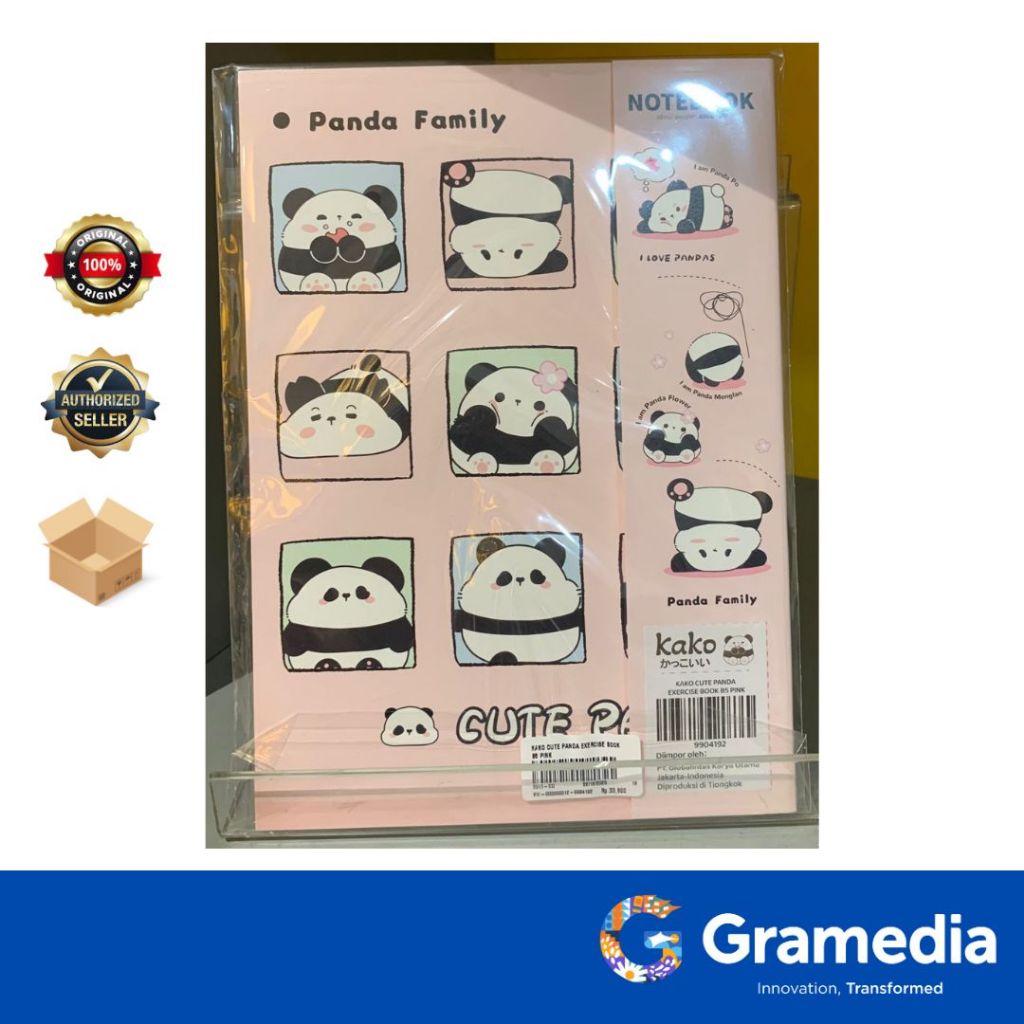 

Gramedia Surabaya - KAKO CUTE PANDA EXERCISE BOOK B5 PINK