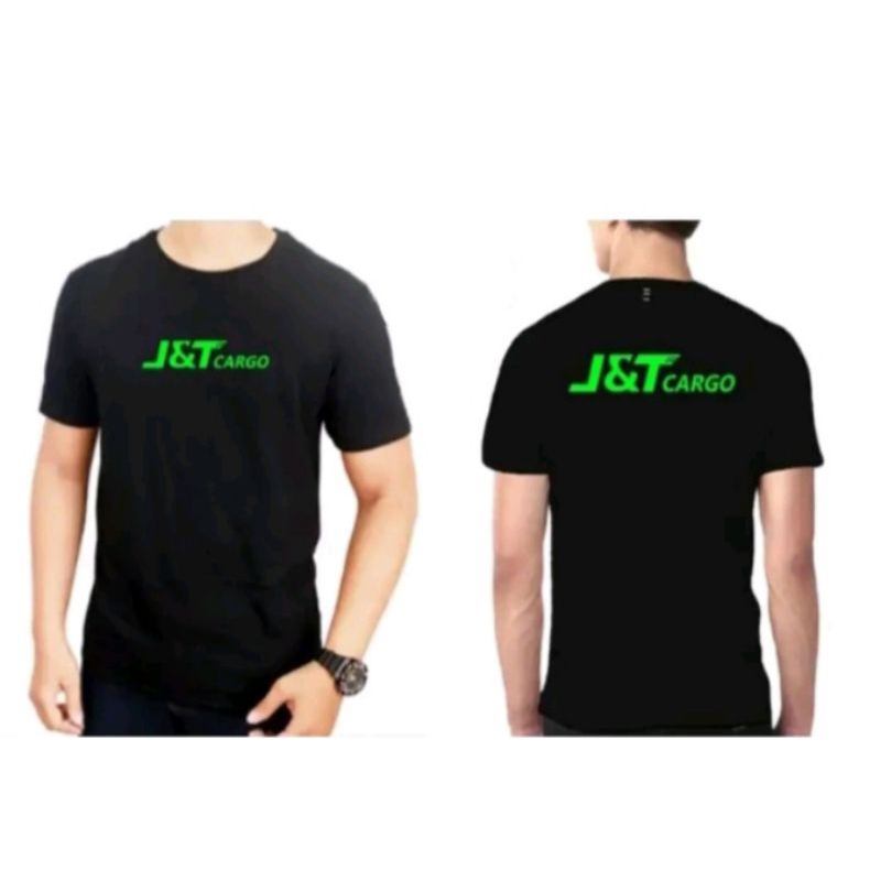 kaos jnt cargo sablon digital print // kaos distro jnt cargo sablon depan belakang