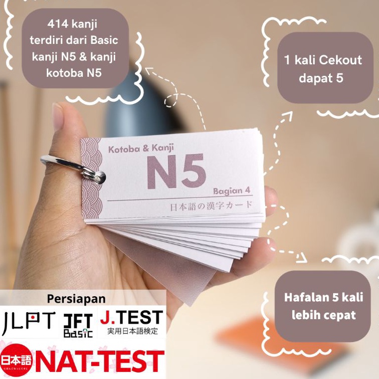 414 kanji KANJI  KOTOBA N5 h V1U3