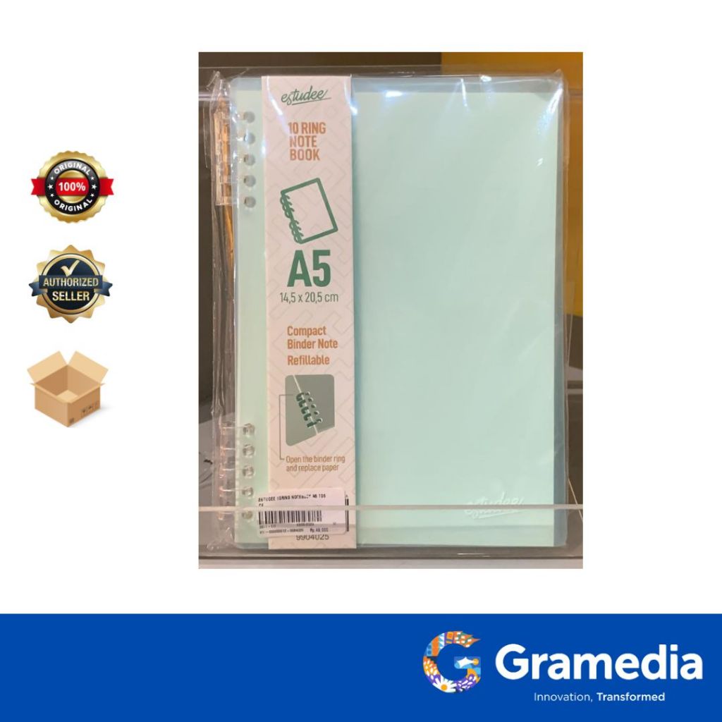 

Gramedia Surabaya - ESTUDEE 10RING NOTEBOOK A5 TOSCA