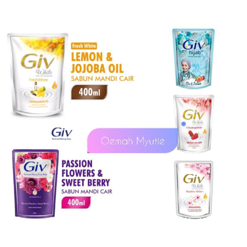 Sabun Mandi Cair Giv/Refil Sabun Giv 400 Ml