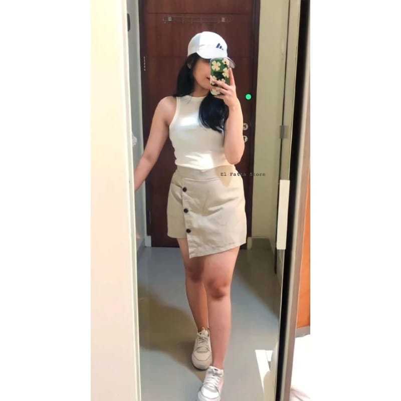 New Deals Rok Celana Jumbo-Celana Pendek Jumbo Wanita-Skirt Pants Korean Style