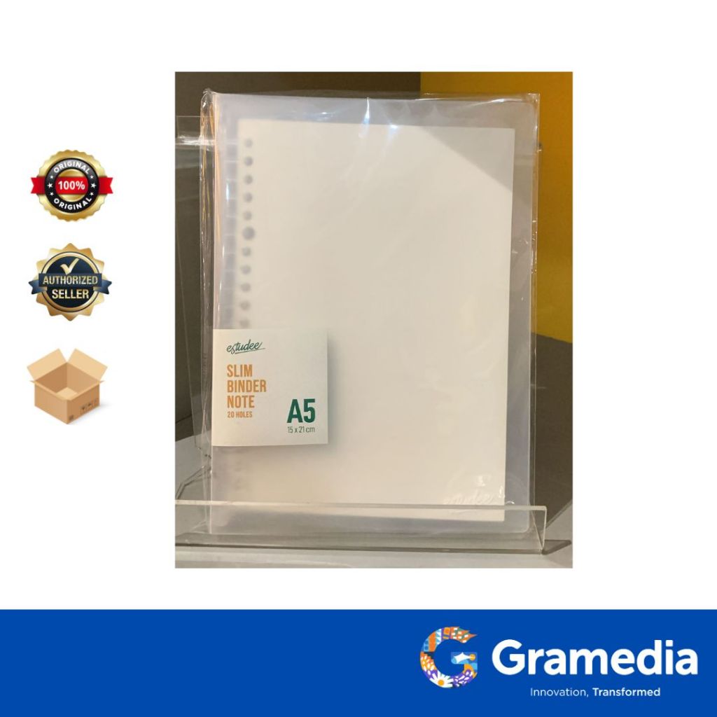 

Gramedia Surabaya - ESTUDEE BINDER NOTE SLIM A5 WHITE