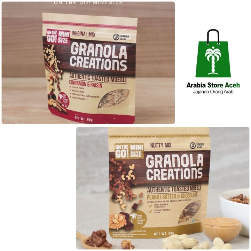 

Hundred Seeds Granola Creations 60gr & 200gr Makanan Sehat