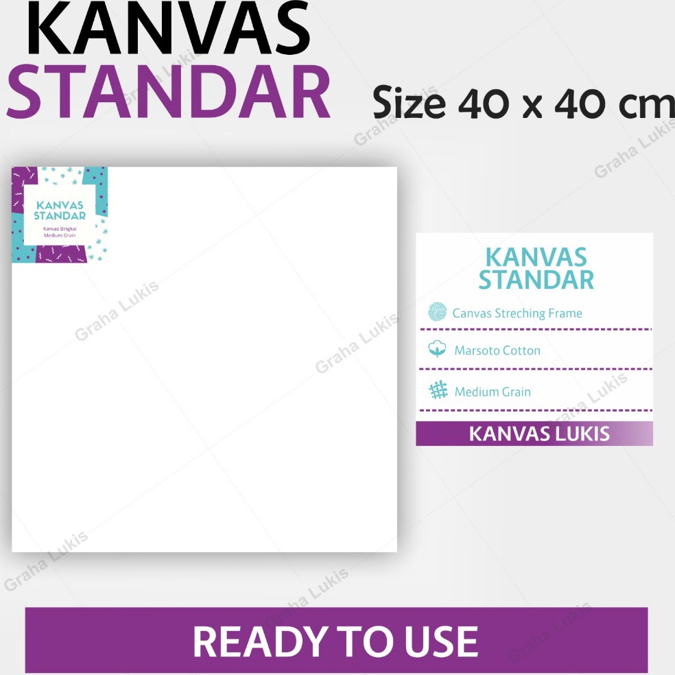 

Kanvas Standar Graha Lukis 4x4cm x L5A8