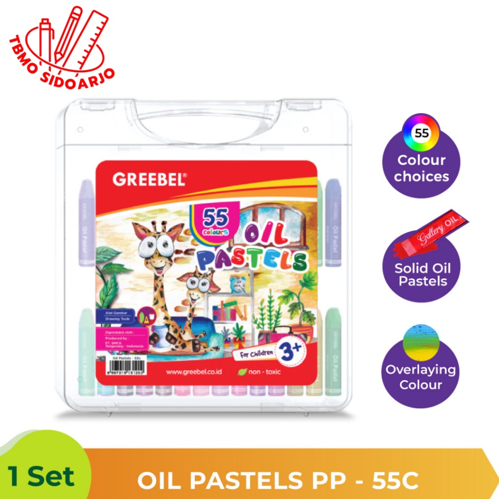 

TBMO Oil Pastel Crayon Greebel 55 Warna o T4F8