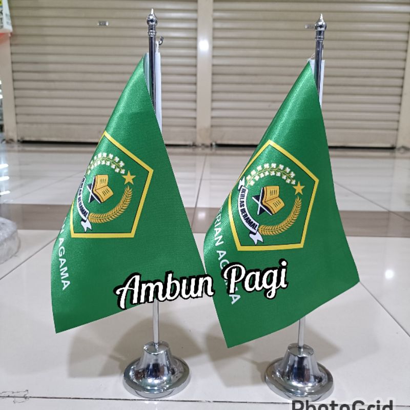 

best seller tiang stenlis meja+bendera Kementrian Agama