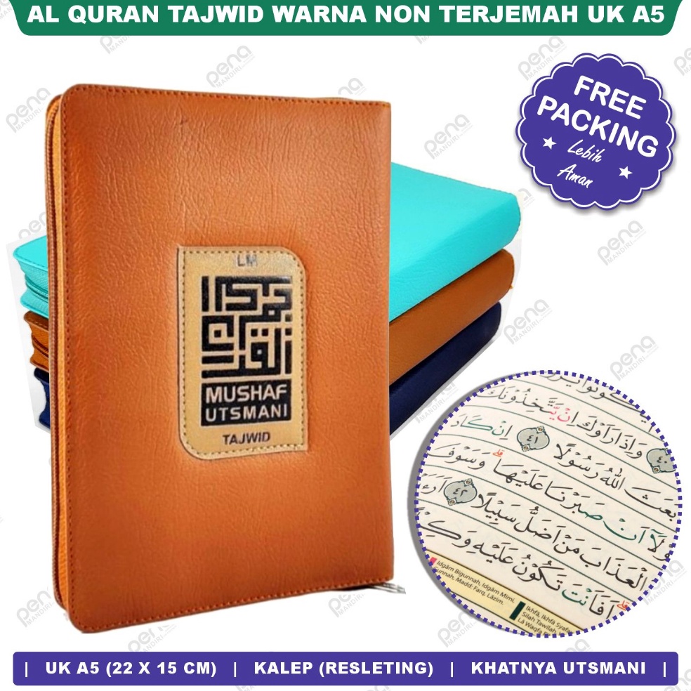 Alquran Utsmani Tajwid Resleting Mushaf Utsmani A5 w J1A5
