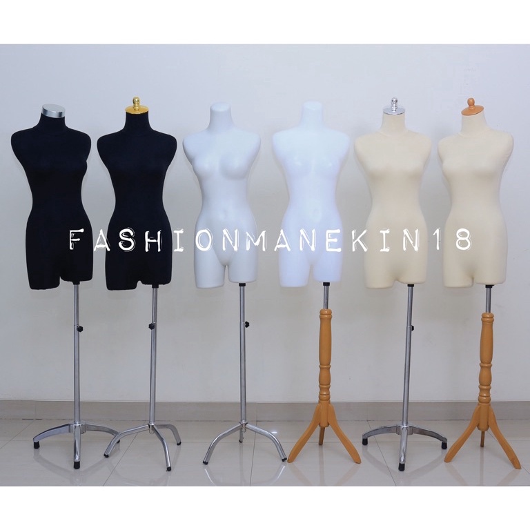 KODE J77H MANEKIN WANITA DEWASA PAHA SETENGAH BADAN  FULLSET KAKI TIANG  PATUNG BAJU WANITA ATASAN D
