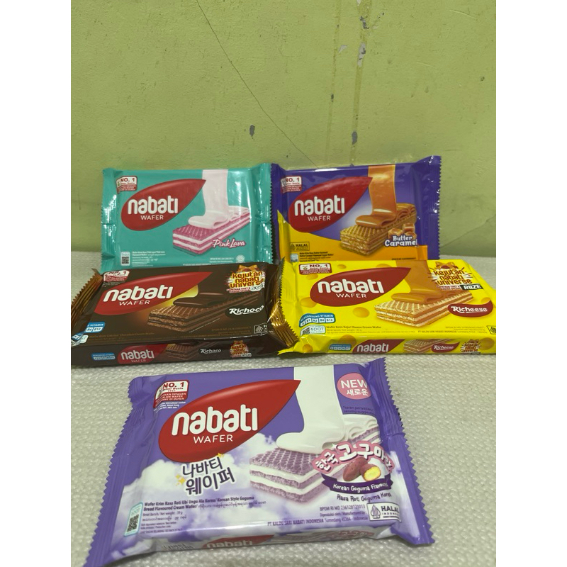 

Nabati Wafer 39gr (isi 5 bungkus)