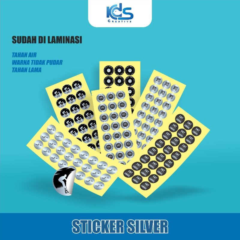 

CETAK STIKER SILVER A3+