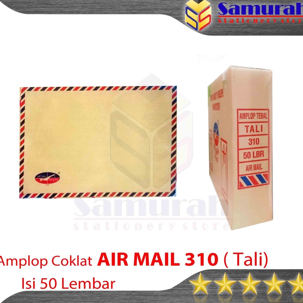 

Amplop Kertas Coklat Airmail Tali 31 Ukuran Folio Envelope F4 Berkas Dokumen Lamaran Kerja 25 x 35 cm g S2O4