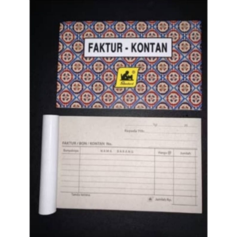 

Bon Faktur Rangkap 1 /Nota kontan Merk Standard Harga satuaan
