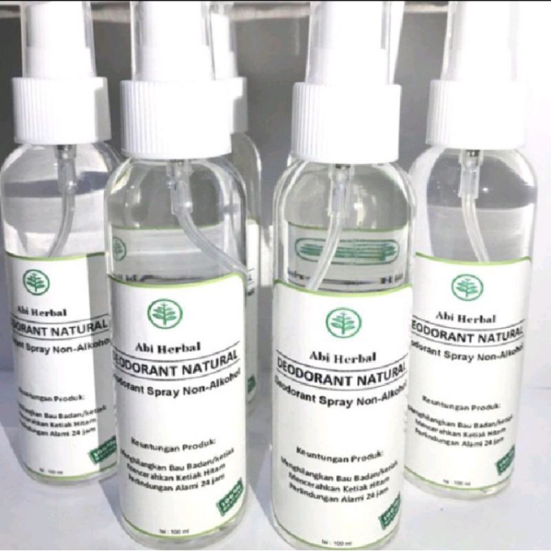 Deodorant Spray Tawas cair Abi Herbal Pemutih Ketiak non Alkohol