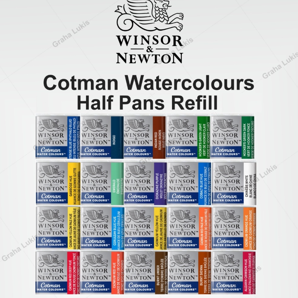 

Winsor Newton Cotman Watercolour Half Pans Refill n B8G7