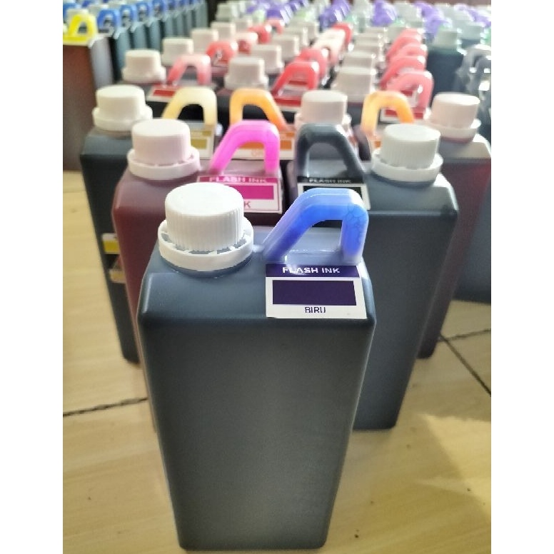 

TINTA STEMPEL FLASH OTOMATIS FLASH ALL VARIAN WARNA isi 11 kg kemasan 1 liter w H2T8