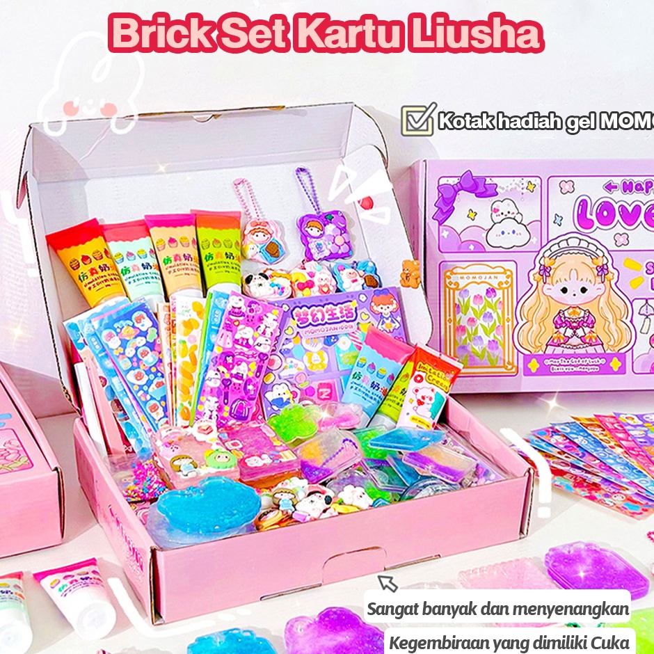 

BABYCOLOR 243 PCS Guka Set DIY Gantungan Kunci Akrilik DIY Keychain Stiker Mainan Anak Perempuan j B8Y9