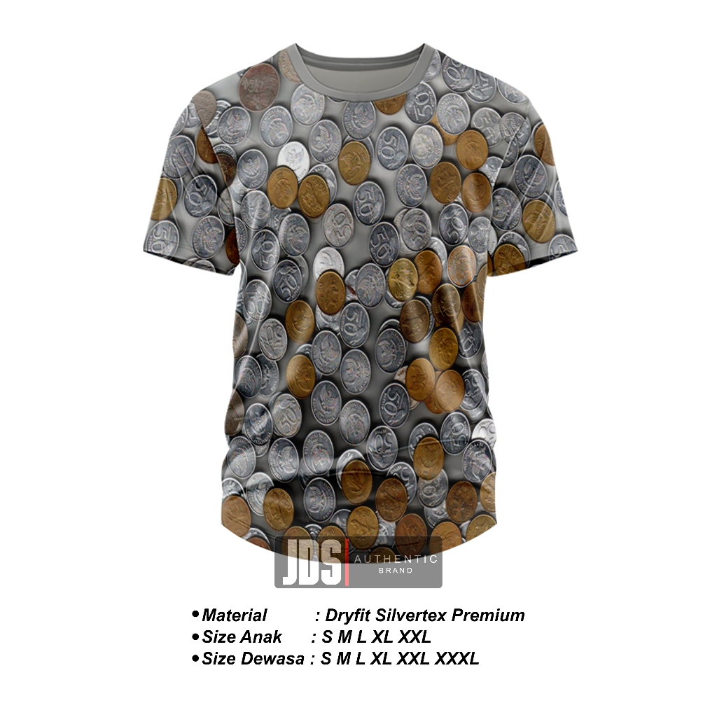 baju kaos jersey uang rupiah asli duit koin
