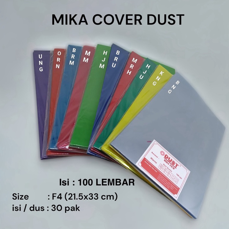 

KODE X42R 1 LEMBAR MIKA JILID MIKA COVER PLASTIK JILID F4 FOLIO