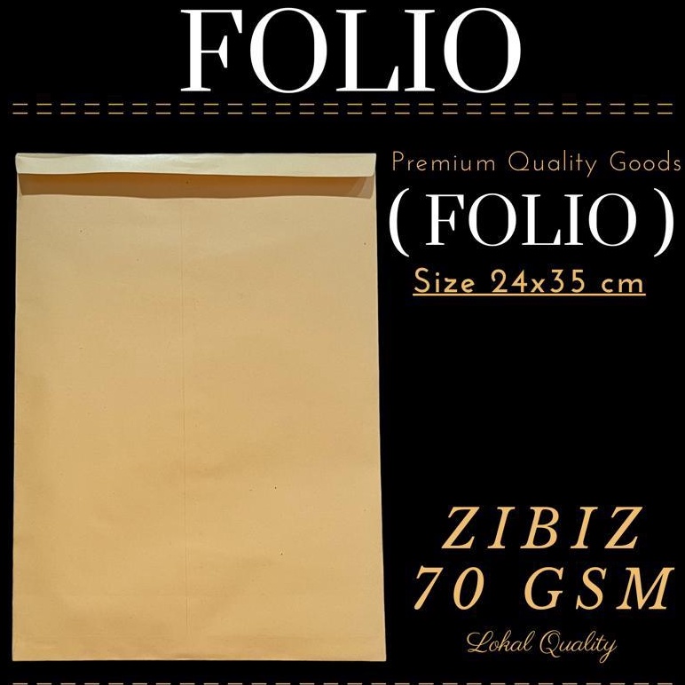 

Amplop Coklat FOLIO 24x35Cm c I1L4