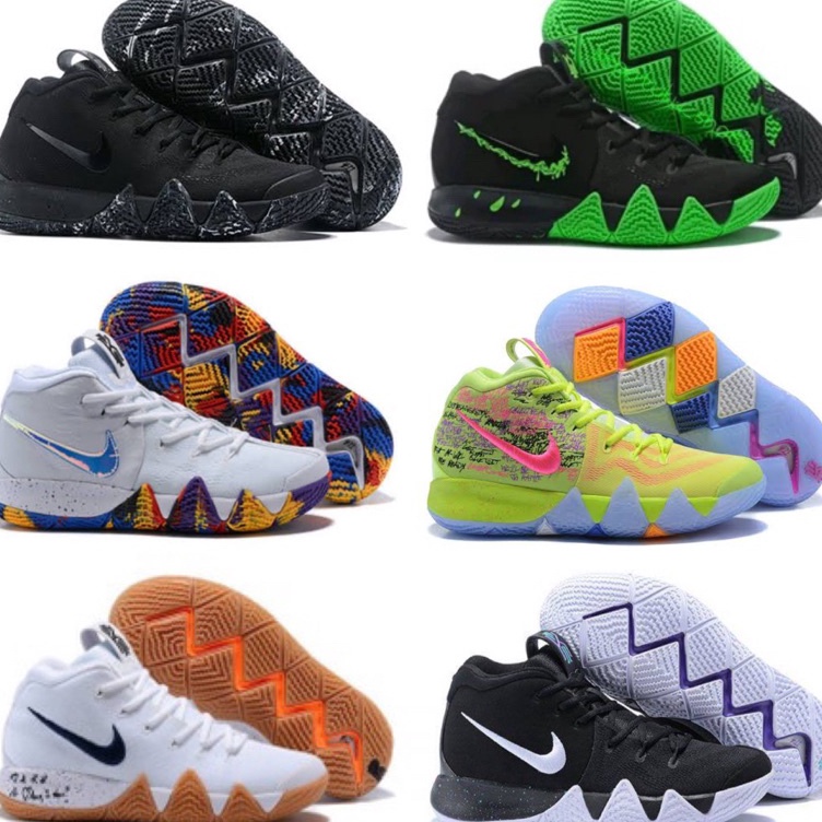 NK KYRIE 4 NCAA HALLOWEEN WHITE GUM PREMIUM ORIGINAL l A8O9