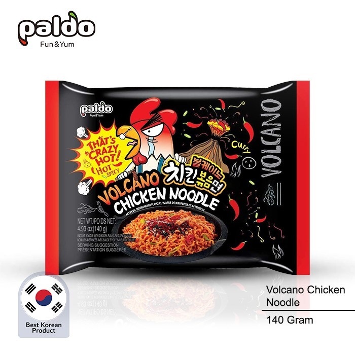 

Paldo Volcano Chicken Noodle Hot and Spicy 140gr