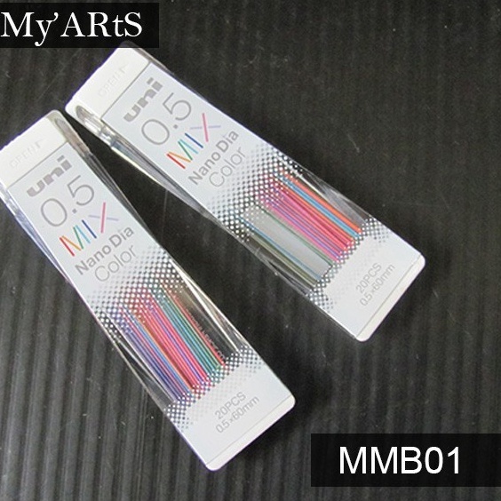 

Uni Nano Dia Color Mechanical Pencil Lead Refill 5 mm Isi Pensil Mekanik Warna b S8H8