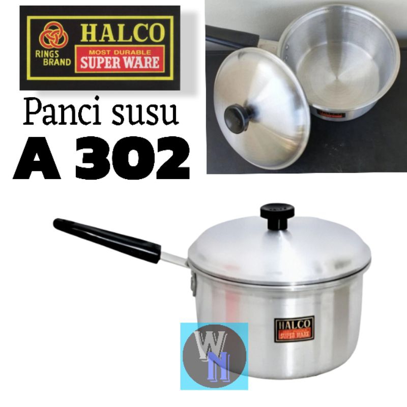 HALCO-Panci Gangang Halco/Panci Susu Halco A 302/Panci masak air,mie Halco