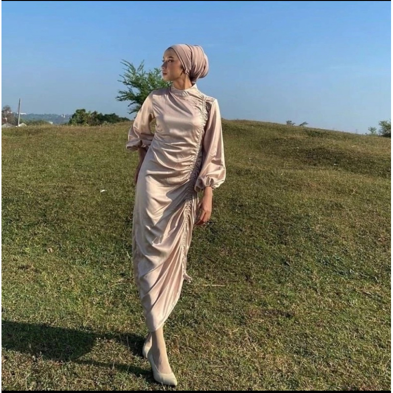 MAUDY DRESS Gamis Pesta Kondangan Mewah Elegan Gamis Dewasa Dress Remaja Kekinian Bridesmaid Gamis S