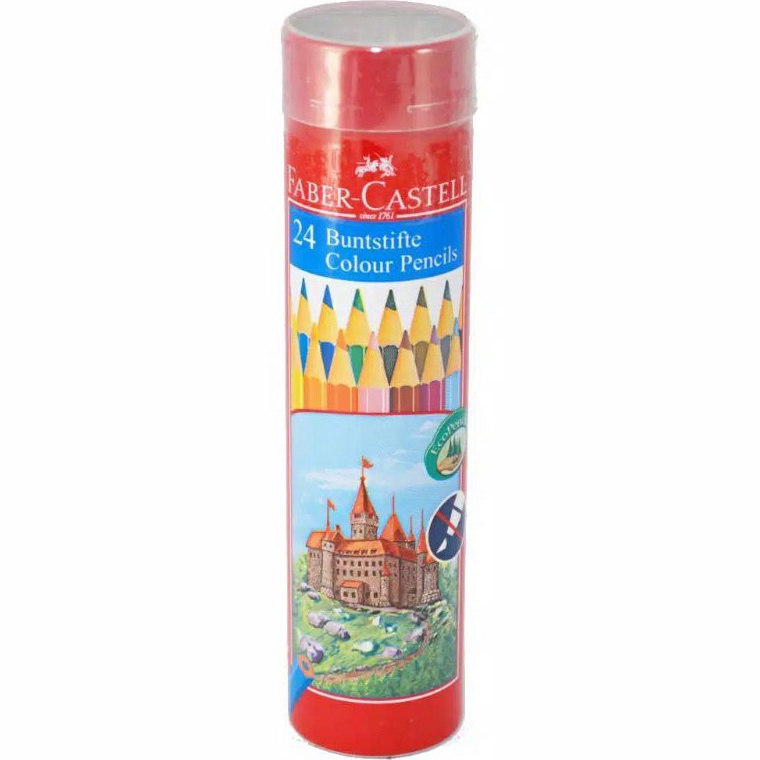 

KODE E77J Classic colour pencils in round tin 24 warna pensil warna 24 classic