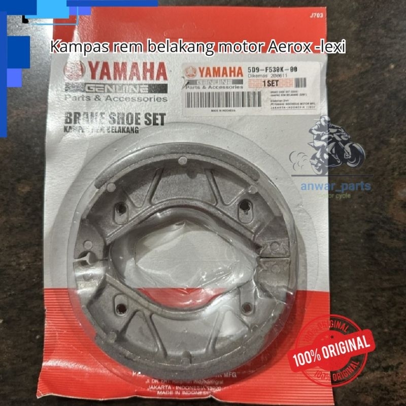 Kampas Rem Belakang Tromol Aerox - Lexi
