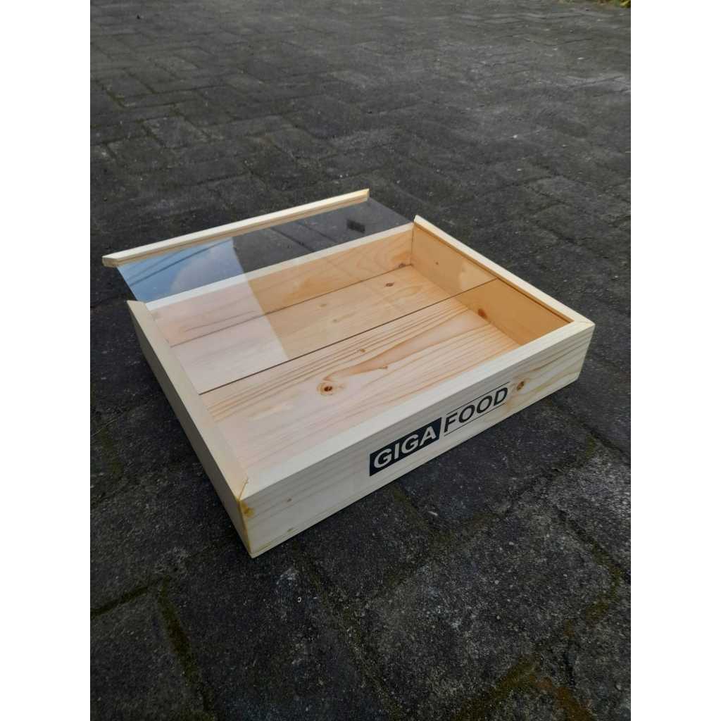 box kotak sliding kayu akrilik
