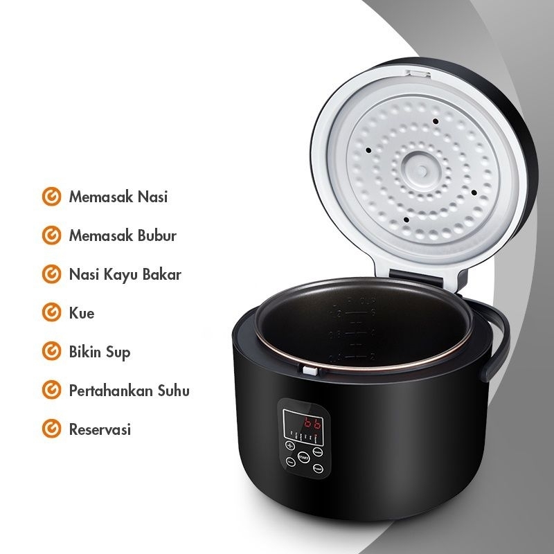 SMART RICE COOKER MINI KECIL MAGIC JAR MAGICOM ALAT MASAK MULTIFUNGSI SERBAGUNA RUMAH TANGGA DAPUR U
